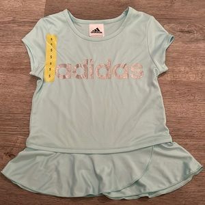 Adidas top glitter screen print letters size 5